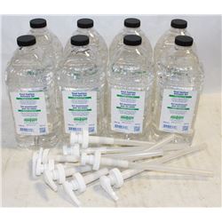 8 BOTTLES OF HAND SANITIZER
