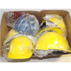 FLAT OF 6 HARD HATS