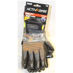 GROUP OF 5 NEW ANSELL ACTIVARMR HEAVY DUTY GLOVES
