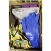 Image 1 : LOT OF DISP. RUBBER GLOVES, PVC GAUNTLETS, &