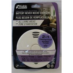 NEW KIDDE TALKING SMOKE AND CARBON MONOXIDE ALARM
