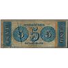 Image 2 : 1800's $5 Citizens Bank of Louisiana Obsolete Note