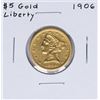 Image 1 : 1906 $5 Liberty Head Half Eagle Gold Coin