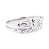 Image 1 : 18KT White Gold 0.35 ctw Diamond Ring and Band