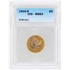 Image 1 : 1905-S $5 Liberty Head Half Eagle Gold Coin ICG MS64