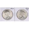 Image 1 : Lot of 1926 & 1926-S $1 Peace Silver Dollar Coins