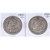 Image 1 : Lot of (2) 1900-S $1 Morgan Silver Dollar Coins