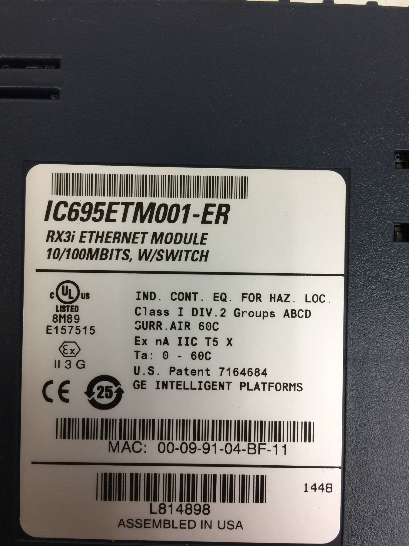 (3) Misc. GE Modules *See Pics for Part Numbers* - BTM Industrial