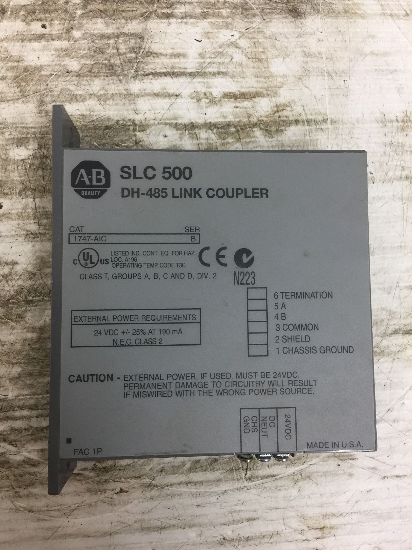 Dh 485 Router Allen-Bradley DH-485 SLC 500 Link Coupler - BTM Industrial