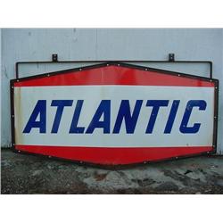 Atlantic Sign- 4' x 6" - 1950's