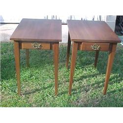 Walnut end tables