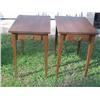 Image 1 : Walnut end tables