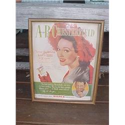 "Always Buy Chesterfield" framed poster