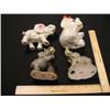Image 1 : Four elephants, two are porcelain, two are ceramic, nice grouping.