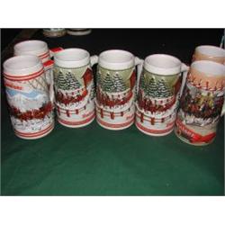 Seven Anheuser - Busch Mugs