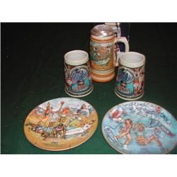 Anheuser-Busch 1992 Olympic Collectible Plates and Mugs