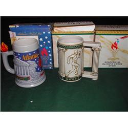 Three 1996 Anheuser-Busch Olympic Games Steins