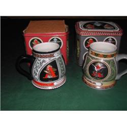 Two Anheuser-Busch Historical A & Eagle Series Steins