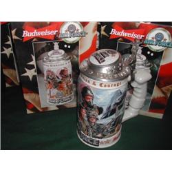 Six Budweiser Air Force Steins