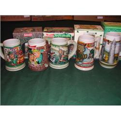 Five Anheuser-Busch St. Patrick's Day Steins