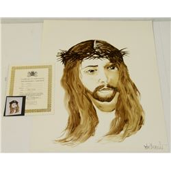 258) "NAZARENE" WILLIAM VERDULT OIL ON ARTIST