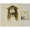 Image 1 : 251) "CHRIST" WILLIAM VERDULT OIL ON ARTIST PAPER