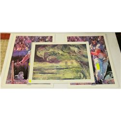 THREE BUNDLES OF SIGNED NUMBERED PRINTS