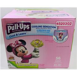 CASE OF 56 HUGGIES PULL UPS COOL & LEARN DIAPERS