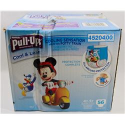 CASE OF 56 HUGGIES PULL UPS COOL & LEARN DIAPERS
