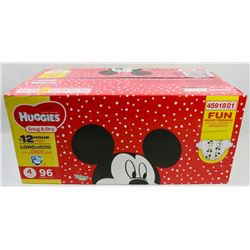 CASE OF 96 HUGGIES SNUG & DRY DIAPERS SIZE 4