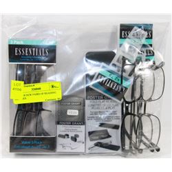 BAG W/8 NEW PAIRS OF READING GLASSES
