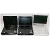 Image 1 : LOT OF 3 UNTESTED PORTABLE DVD PLAYERS
