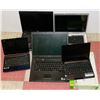 BOX OF 5 VARIOUS REPAIRABLE LAPTOPS