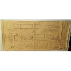 AIRPLANE BLUEPRINT POSTER