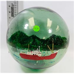 VINTAGE GREEN GLASS BUOY