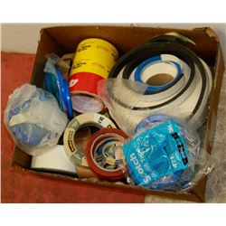 BOX OF ASSORTED TAPE