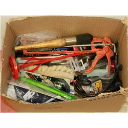 BOX OF MISC. TOOLS
