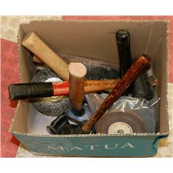 BOX OF ASSORTED TOOLS