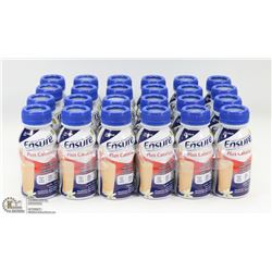 CASE OF 24 VANILLA PLUS CALORIES  ENSURE MEAL