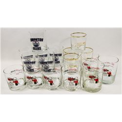 BOX OF ASSORTED GLASSES