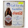 Image 1 : VINTAGE STYLE REPLICA COCA COLA TIN SIGN.