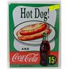 Image 1 : VINTAGE STYLE REPLICA COCA COLA TIN SIGN.