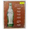 Image 1 : VINTAGE STYLE REPLICA COCA COLA TIN SIGN.