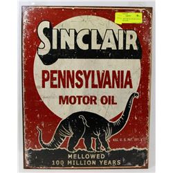SINCLAIR MOTOR OIL RETRO STYLE REPLICA TIN SIGN.
