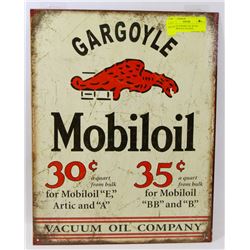 GARGOYLE MOBIL OIL RETRO STYLE REPLICA TIN SIGN.