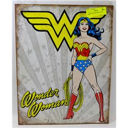 WONDER WOMAN REPLICA TIN SIGN.