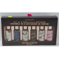 RAINCOAST SET OF 6 FRAGRANCED DIFFUSERS