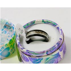 MEN WOMEN STAINLESS STEEL BLACK BAND NIGHT LIGHT