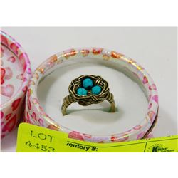 LOVE NEST TURQUOISE RING