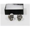 LOT OF TWO NEW SKULL RINGS